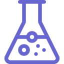 A half-filled decanter like one used for chemical experiments